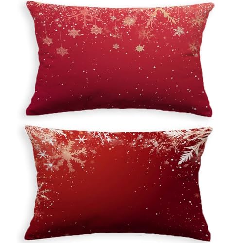 Housse de coussin rouge 40x80cm en velours de qualité avec impression recto verso - 3