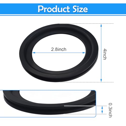 Image of kingsea 385311658 RV Toilet Seal Kit Replacement for 300 /310 /320 RV Toilets Series Pedal Flush Toilets Compatible with Marine Toilet Flange Seal