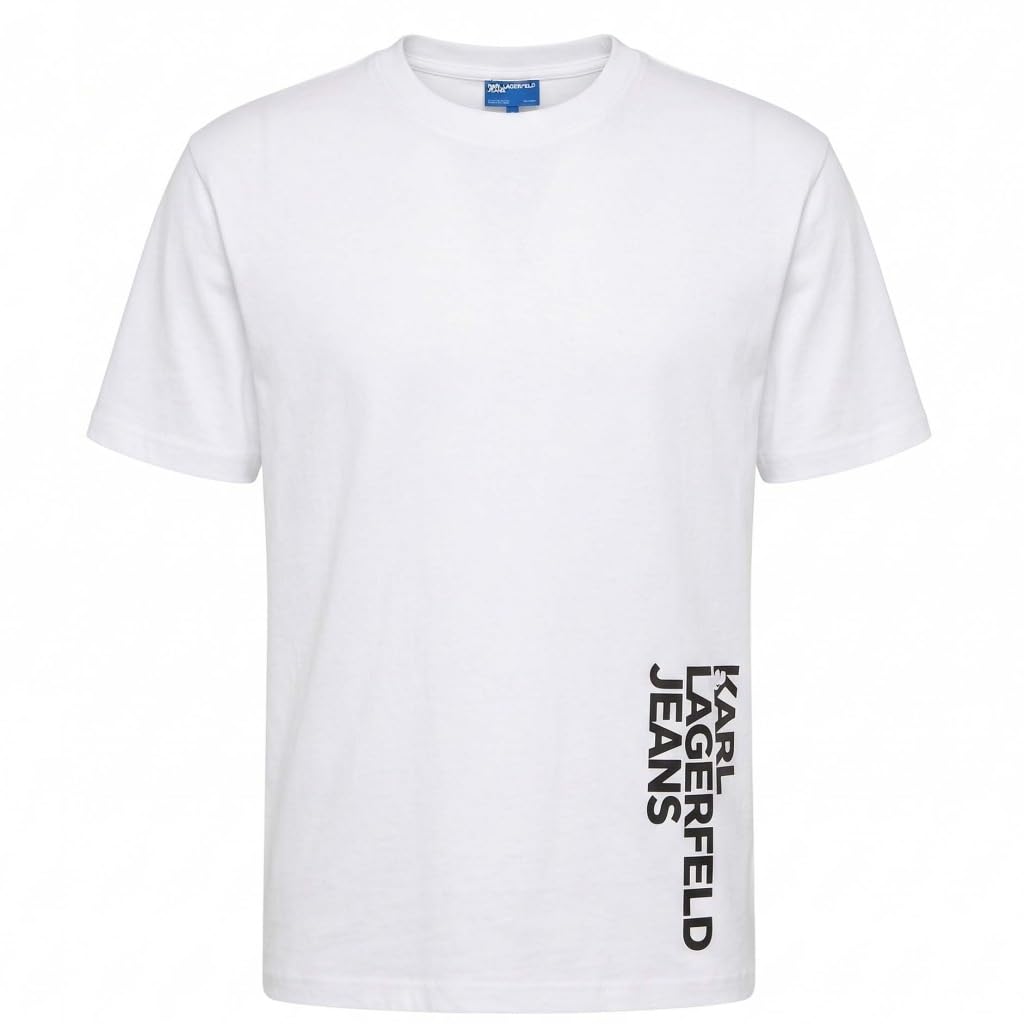 Karl Lagerfeld Jeans Herren Regular Vertical Logo T-Shirt