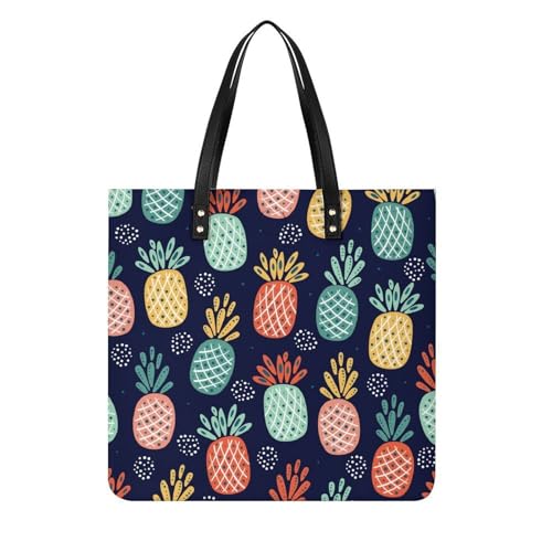 Sac à main ananas coloré femmes grand sac shopper pour ranger toutes vos affaires