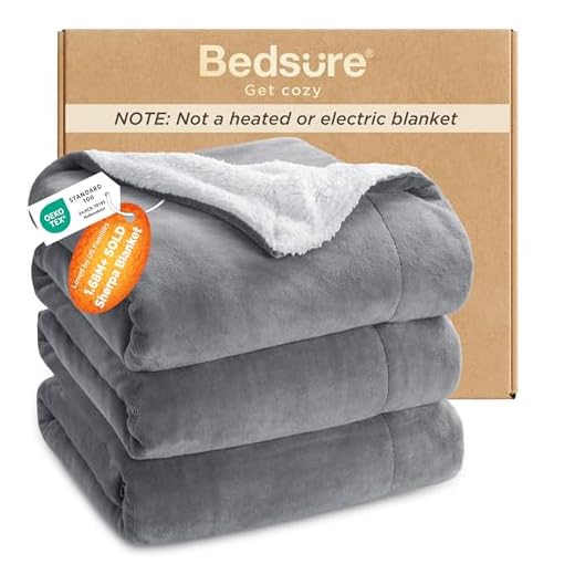 Bedsure King Sherpa Fleece Blanket