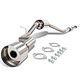 DNA MOTORING CBE-FF00 Stainless Steel Cat Back Exhaust System [Compatible with 00-04 Ford Focus, Fit ZX3/ ZX5 Models ONLY]
