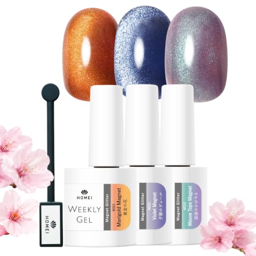 Esmalte en gel cat eye sin HEMA con magneto y brillo holográfico