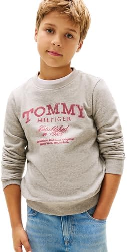Tommy Hilfiger Jungen Tommy Faded Print Sweatshirt Kb0kb10337 Pullover Sweatshirt (1er Pack)