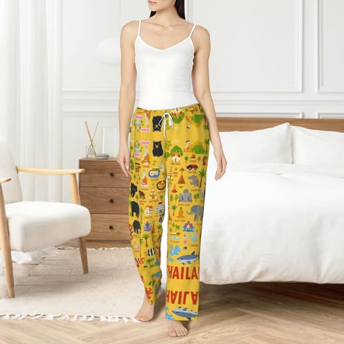 Pantalon de pyjama Thaïlande extensible grande taille avec poches
