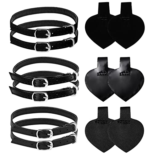 Milisten 3 Sätze Abnehmbare Schuhriemen für Fersen Anti- Lose Fersen Knöchelgurte Selbstklebende Fersenkisseneinsätze Schuhzubehör