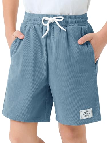 Pantalones cortos de pana para niños de 5 a 14 años Haloumoning