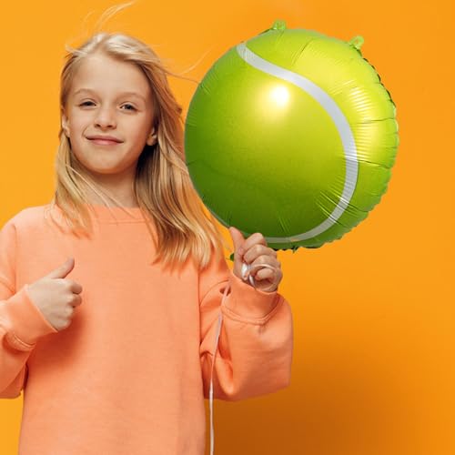 Toyvian 10 Stück Grüner Tennis-Party-Ballon Tennisball Große Luftballons Tennis-Party-Dekoration Für Sport-Motto-Geburtstag Frauen Männer Dekoration Partyzubehör 45 7 Cm
