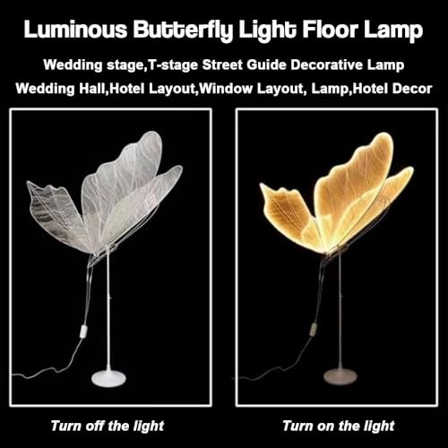 Lámpara de pie mariposa con iluminación LED de alta gama 3