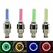 Wooswen Led Spoke Lights forBicycle Bicycle Spoke Led Lights Tire Valve Cap Flashlights C