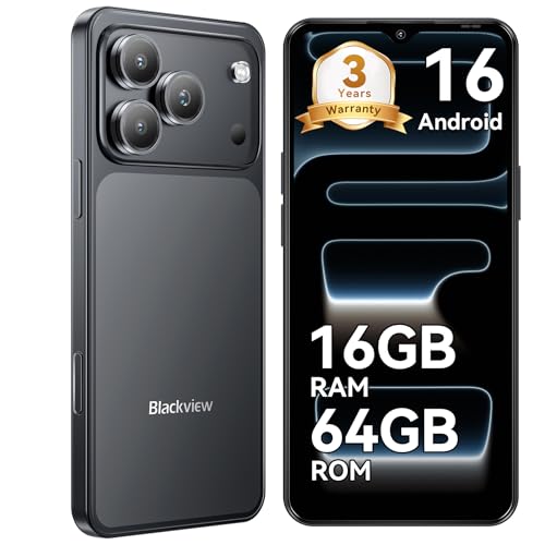 Blackview Wave 7C Telephone Portable Android 16 Smartphones, 16Go+64Go/2To, 32MP+13MP, 5000mAh, 6.56