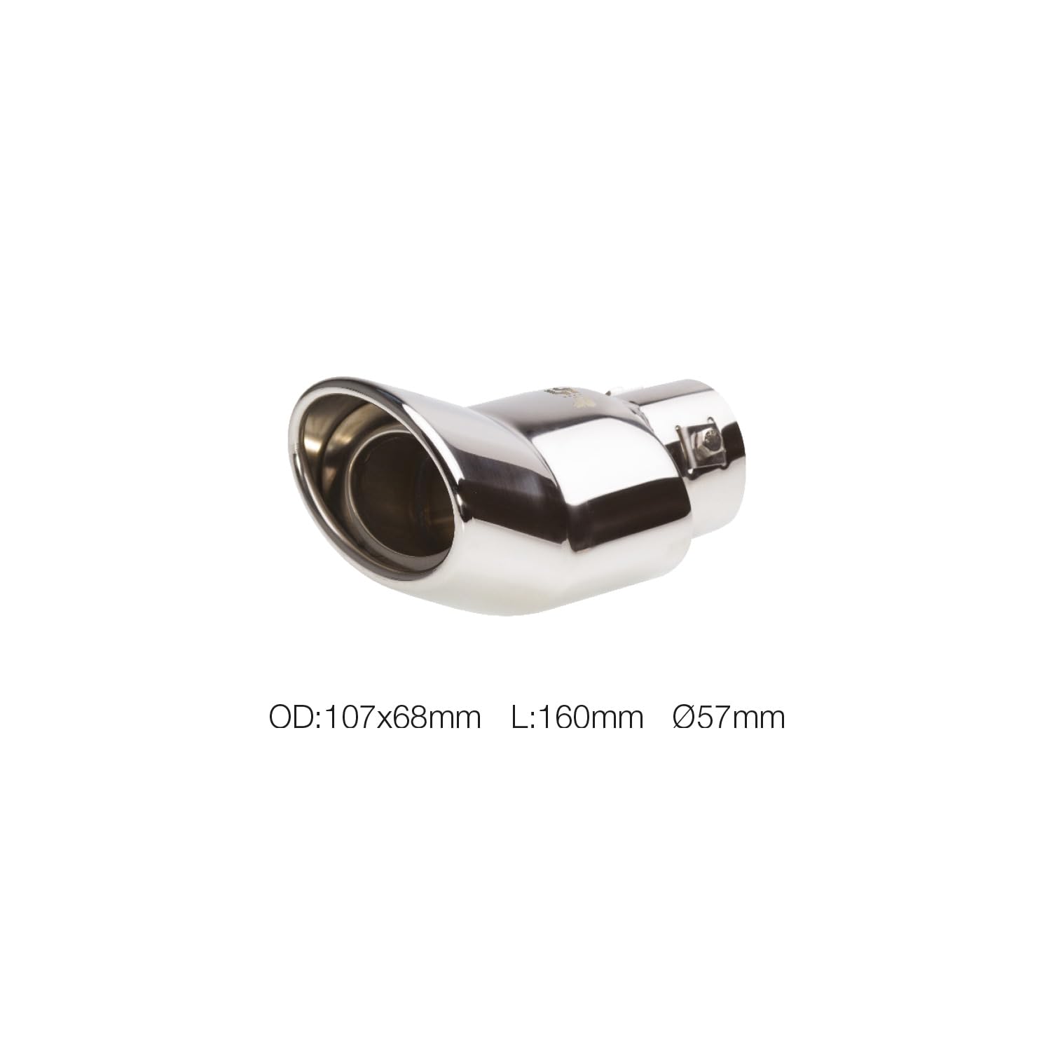Simoni Racing TRX/38 Terminale di Scarico Universale, Inox