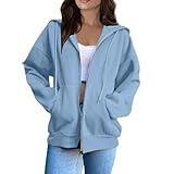 Port : ce sweat-shirt à capuche décontracté est le vêtement idéal à avoir dans votre garde-robe. Élégant col montant avec cordon de serrage caché réglable pour vous garder au chaud. La fermeture Éclair de haute qualité lui confère un look plus tendance. Style simple qui s’accorde avec tout et intemporel. Grande valeur.