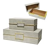 ★ 【joyería caja de Apariencia Diseño】: La cáscara está hecha de cuero de alta calidad de la PU, que es resistente, sin olor, resistente al agua ya prueba de humedad.El interior está hecho de vellón con cuentas de alta calidad para proteger sus joyas de arañazos.