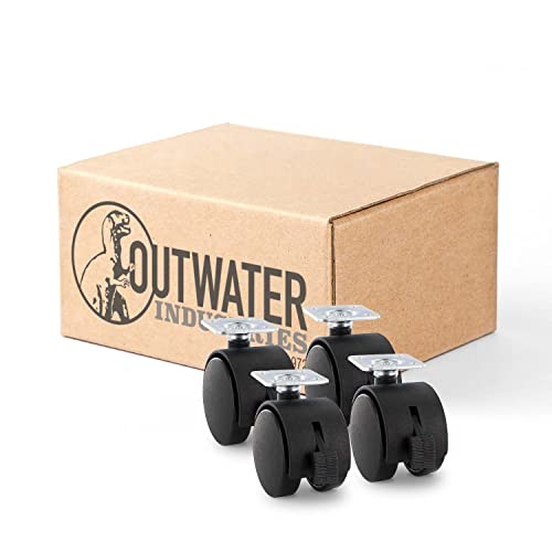 Roues caster Outwater de NEUF SAMS-1-BK-BRK pour remplacer vos roulettes bloquées