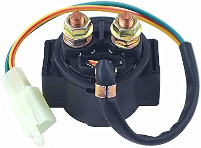 AHL Starter Solenoid Relay for 4-Stroke GY6 Engine 50cc 70cc 90cc 100cc 150cc 200cc 250cc ATV Dirt Bikes Scooters Go Kart Dne Buggys Quad 4 Wheelers Pit Bike Moped Roketa SSR Taotao Sunl Coolster