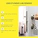 Graphite Lubricant Powder, Lock Cylinder Lube Powder with No Dust, Home Products for Window Guides, Car Locks, Bearings, Keys, Door Guides & Anti-Theft Door Lock Hinge (2 Pcs)