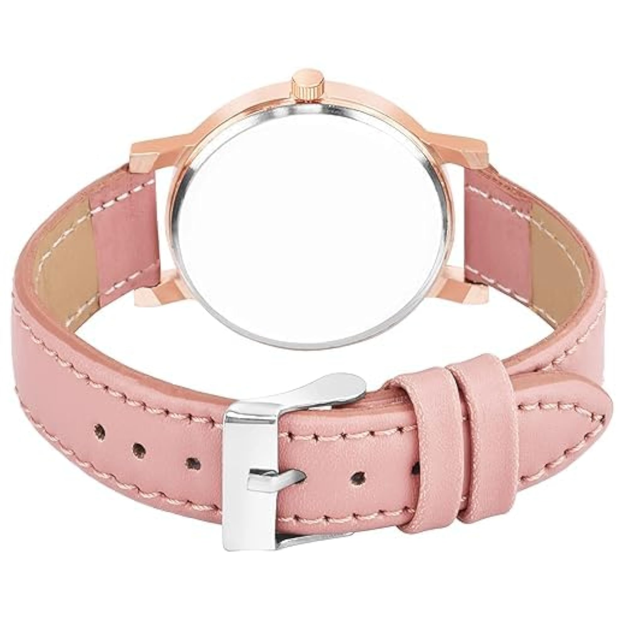 Women's Butterfly Dial Leather Strap Analog Watch, Stylish Design