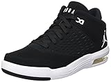 nike jordan flight origin 4, scarpe da basket uomo, nero (black/white/gym red), 44.5 eu