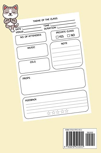 Yoga Teacher Journal Class Planner Lesson Sequence Notebook.: Yoga Teacher Planner Notebook.| Yoga Teacher Class Planner. | Idea Gift For Christmas, Birthday, Valentine’s Day.| Cute Cat Yoga Cover. image 4