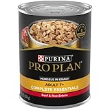 Purina Pro Plan Senior Gravy Wet Dog Food, FOCUS Morsels in Gravy Beef & Rice Entree - (12) 13 oz. Cans