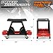 M-AUTO Mechanic Stool Detailing Seat Mobile Rolling Utility Creeper Seat w/Lockable Swivel Wheels, 300LBS Capacity Roller Creeper Seat w/Storage Tool Tray and Drawers, 23