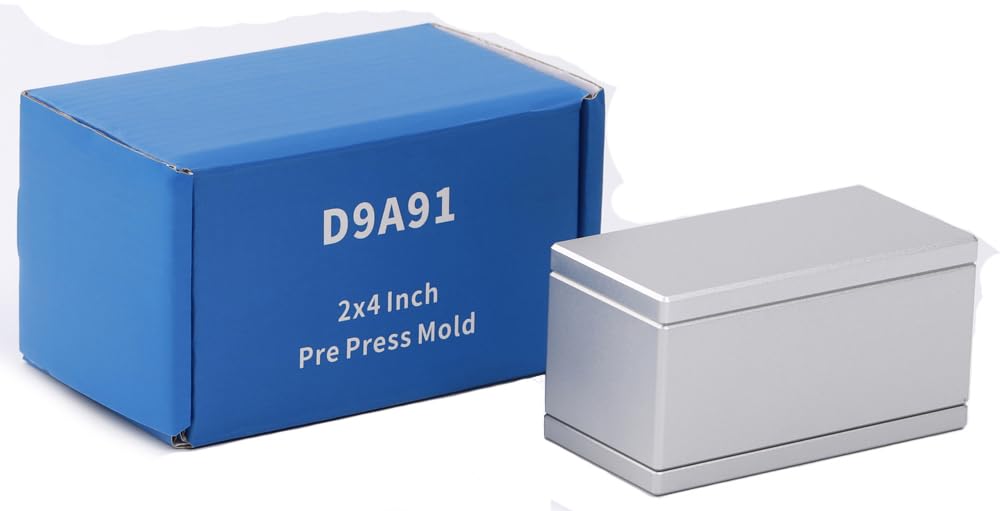 5,1 x 10,2 cm Vorpressform aus lebensmittelechtem eloxiertem 6061-Aluminium (silberweiß)