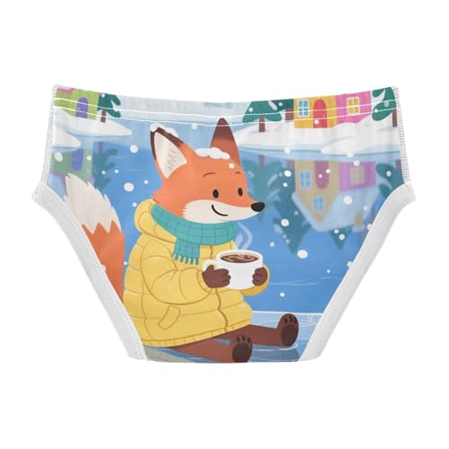 visesunny Boys Cotton Underwear Fox Lake Winter Printed Toddler Soft Training Briefs Size 2T-8Y for Kids2