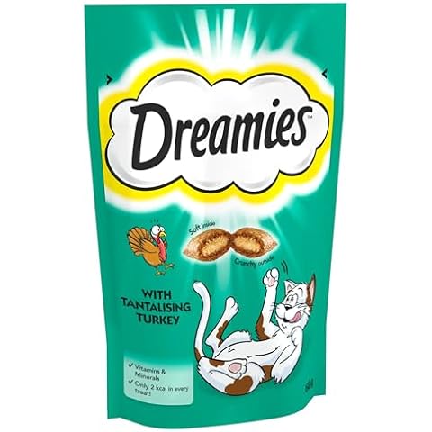 Dreamies Cat Treats with Tempting Turkey Cover