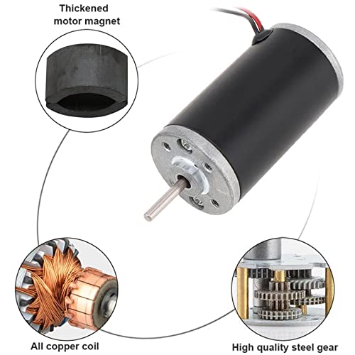 Mini motor de imán permanente ajustable 24V y 8000RPM con función de marcha atrás 4