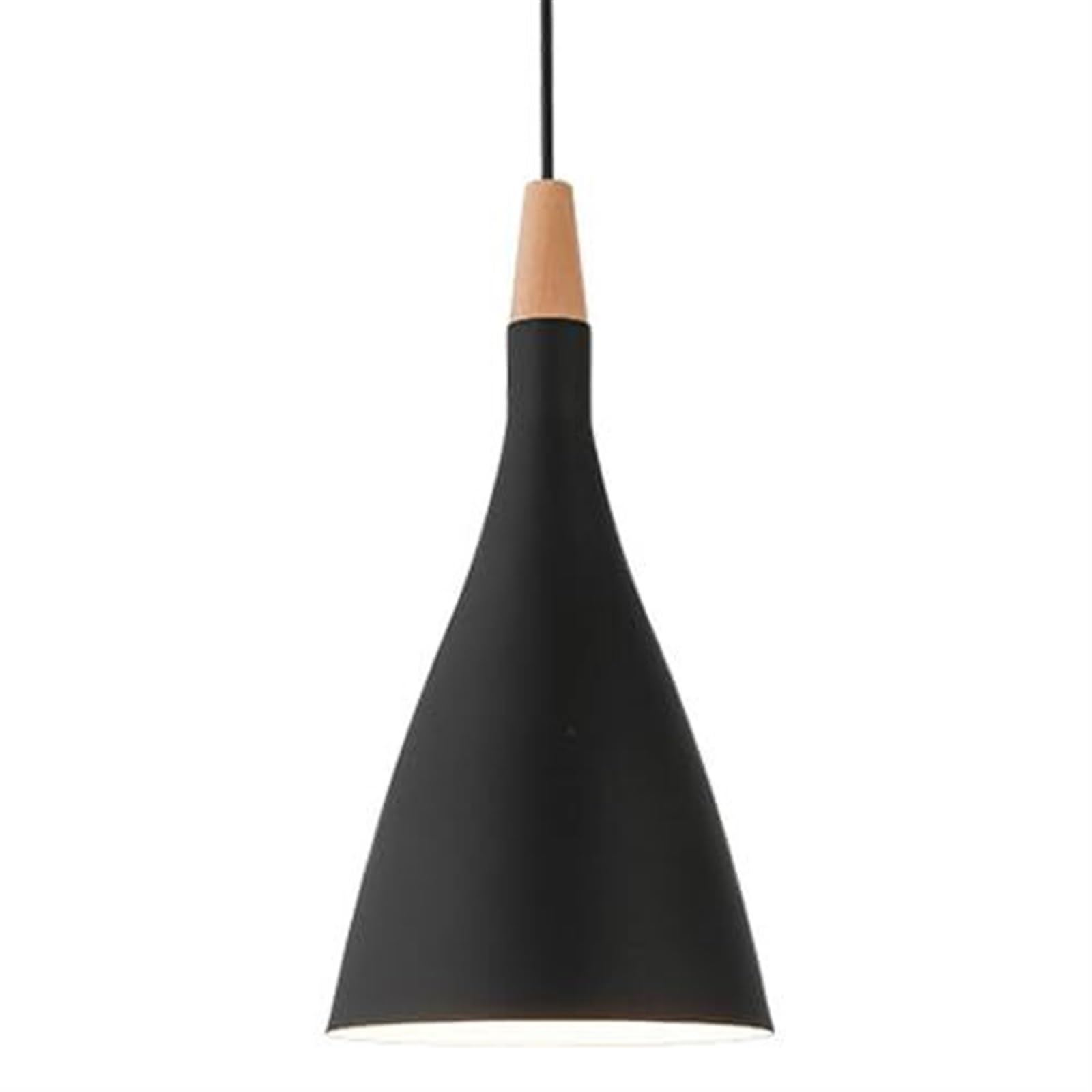 HXYSXHJUO Minimalist Iron Chandelier - Single-Head Pendant Light with E27 Base for Balcony and Bar(Dark)