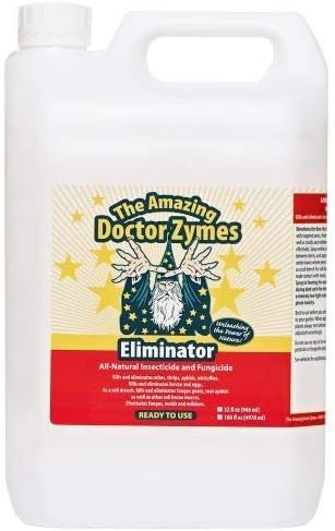 Doctor Zymes Eliminator Spray 168oz. For ALL Mites, Thrips, Aphids, Whiteflies as well as their Larvae and Eggs
