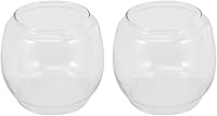 Vista 1 de 2 piezas de lámpara de cristal de repuesto de globo de queroseno para lámpara de mesa vintage, 2.4 x 1.8 pulgadas