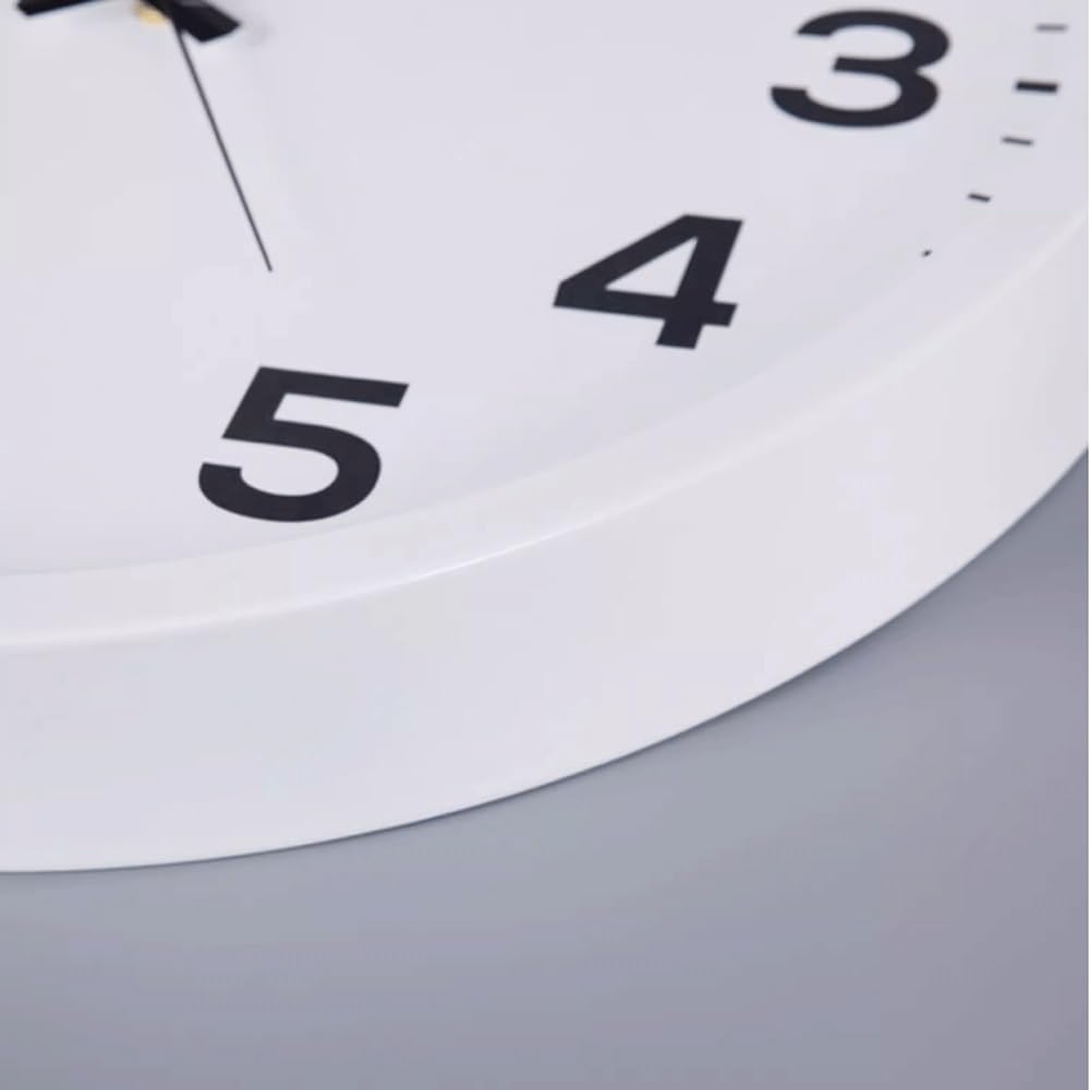 Reloj Cocina Reloj de Pared Grande, Sencillo y silencioso for Sala Estar(Negro,14inch)