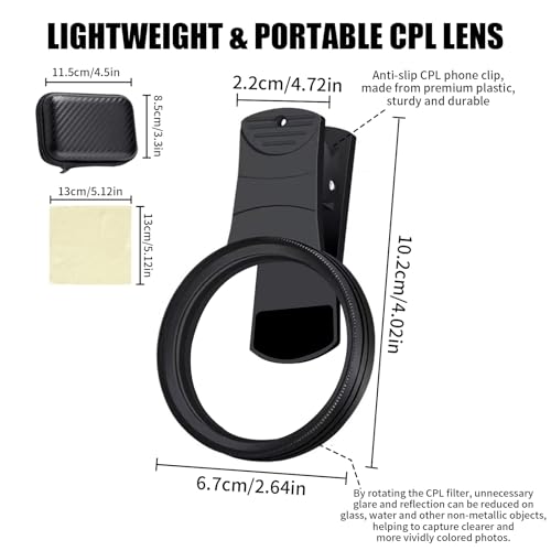 Filtre CPL pour smartphone : éliminez les reflets sur vos photos