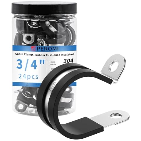 PEROMI 24PCS 3/4" Cable Clamps Cover