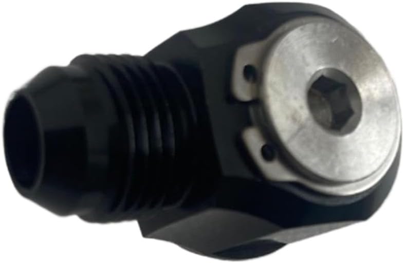 Black Bolt Ring Fish Eye Adapter 10AN For Turbo Brake Hose Fitting Compatible With Motorcycle Automotive