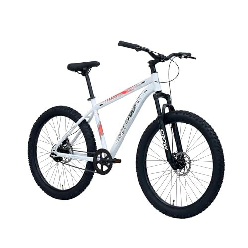 Image of CROW - Atom Pro Single Speed | 26 inch Unisex MTB | Fat Bike | Mountain Cycle | Dual DISC Brakes | Suspension Fork | Ideal for Boys /Girls /Men /Women