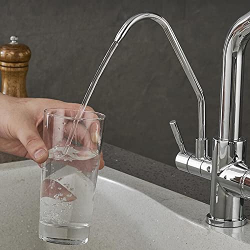 Robinet de cuisine 3 voies en laiton chromé et douchette extractible de luxe