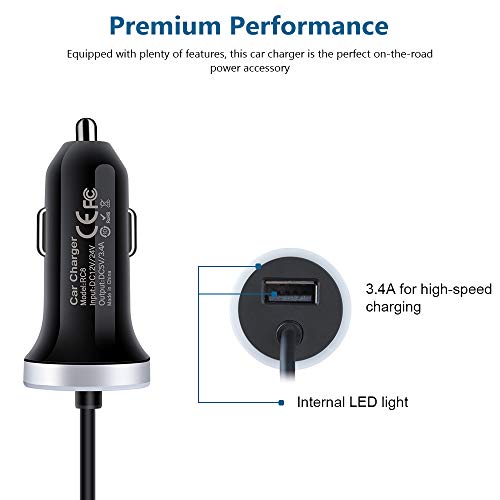 Andhot LTDD-01 Usb C Car Charger, 3.4A Fast Charging Car Adapter+3Ft Type C Cable thumb #1