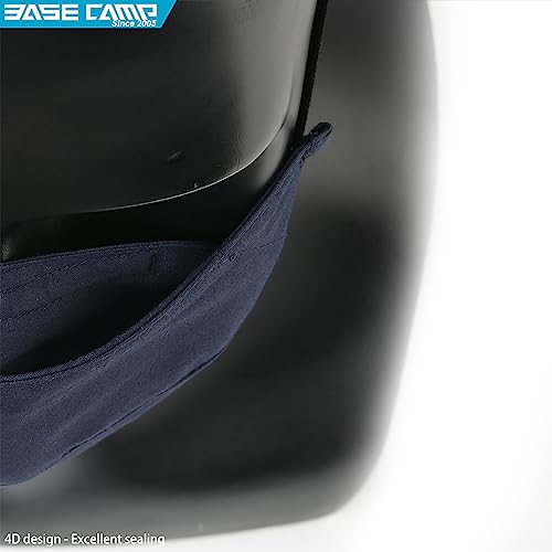 Base Camp Reusable Cloth Face Masks 100% Cotton Washable Adjustable Breathable Fabric Mask With Filter Pocket (1Black+1Blue) #TOP4