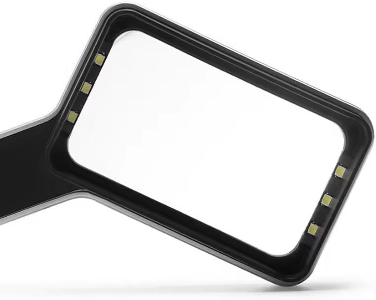 3X Magnifying Glass LED Light Handheld Rechargeable Adjustable Brightness Reading Books
