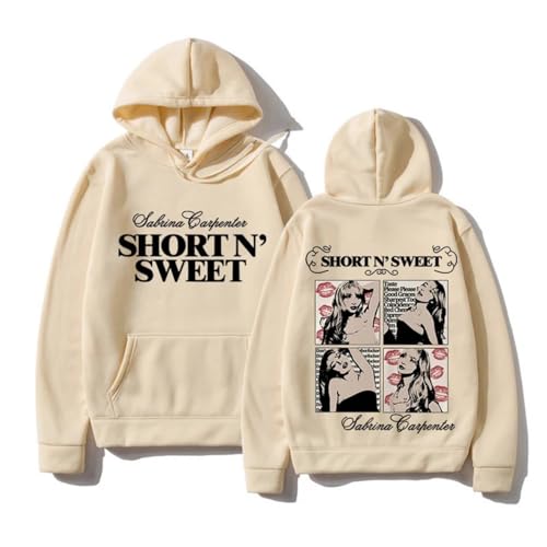 NEGOVORI Sabrina Pullover Carpenter Hoody Hooded Top Hoodie for Mens and Ladies Hooded Sweatshirts (Khaki,Large)