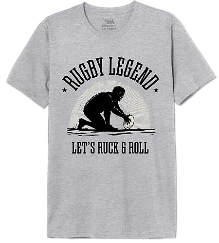 REPUBLIC OF CALIFORNIA Merepczts131 Camiseta, Gris Melange, 3XL para Hombre