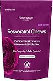 Reserveage Beauty Resveratrol Chews - Resveratrol Supplement for Healthy & Youthful Skin - Supports Smooth & Glowing Skin - Bordeaux Berry - 30 Soft Chews