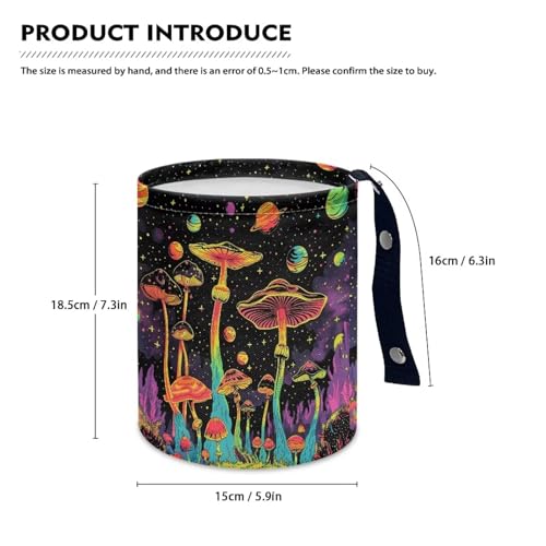 Image of Mushroom Galaxy Car Garbage Can Waste Basket for Cars - Back Seat, Floor, or Hanging Headrest Car Accessories Interior Road Trip Essentials