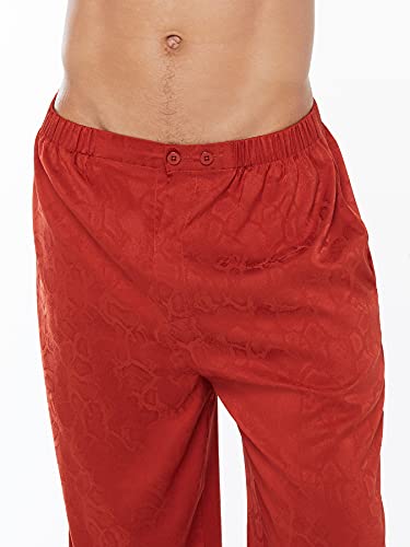 Savage X Fenty, Men's, Savage X Satin Pants, Henna Red, L #TOP4