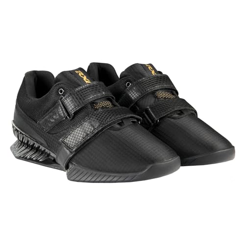 Image of RXN Hercules Weightlifting Shoes for Men and Women - Weight Lifting Shoes for Powerlifting, Deadlifting & Crossfit - Strap and Lace-Up Gym Shoes - Non-Slip Olympic Lifting Shoes