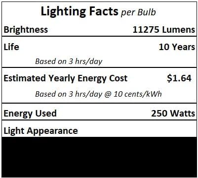 Technical Precision Replacement for Kandolite JDD 250W Clear E26 120V Light Bulb T10 Halogen Bulb with UV Blocking Double Glass - 3000K Warm White - 1 Pack