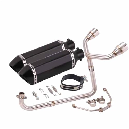 Escape completo MSX125 con silenciador de doble orificio y tubo de enlace de 51mm